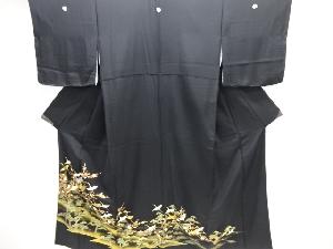 金彩群鶴に松梅模様留袖(比翼付き)